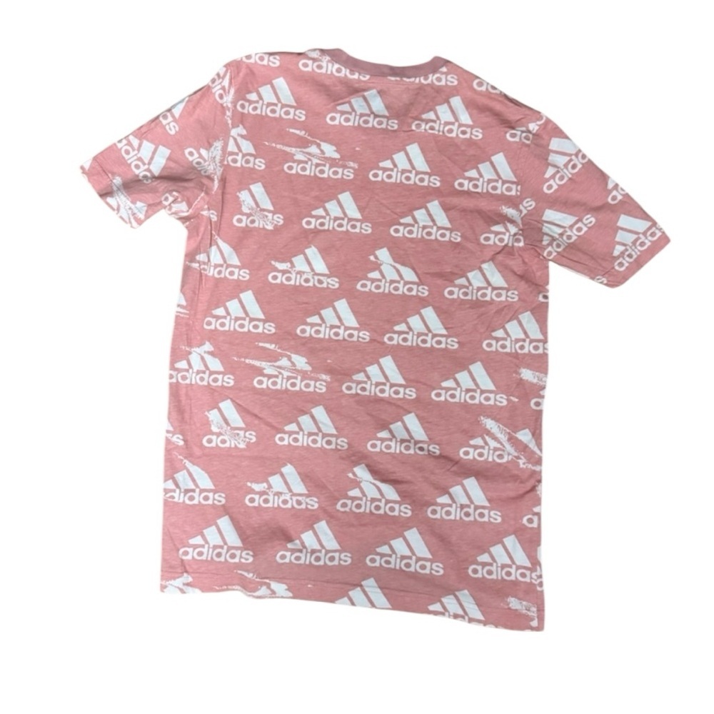 Men’s Pink Adidas Logo Tee | Size Small - Picture 3 of 5